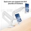Dual Monitor Stand Full Adjustable Monitor Desk Mount Holds Up To 19.8lbs Expandable Display Bracket for Home Office