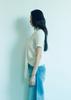 KOOKEESEE Hairy Fabric Round Neck Top (Ivory)
