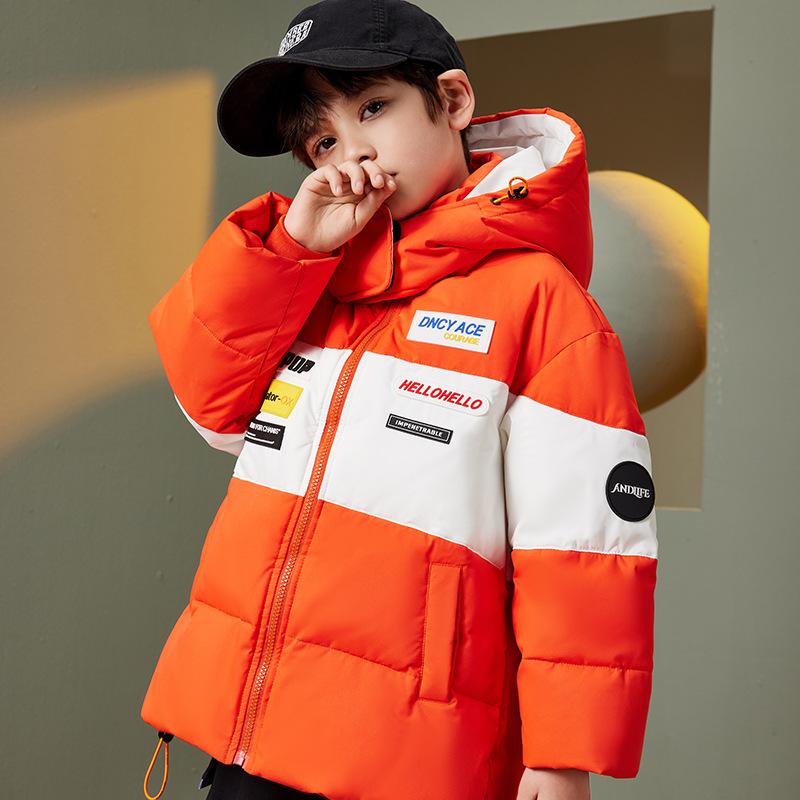 

Детская утепленная куртка на белом утином пуху, осенне-зимняя повседневная пуховая куртка для девочек и мальчиков