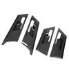 4Pcs Inner Door Handle Frame Cover Carbon Fiber Pattern Interior Door Handle Protection Trim Replacement for Mitsubishi