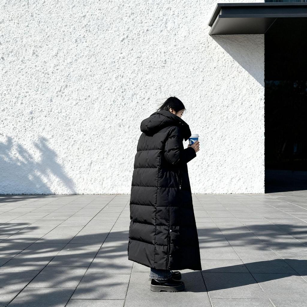 New Unisex Long Ankle-Length Winter Jacket - Loose Fit, Warm, Korean-Style