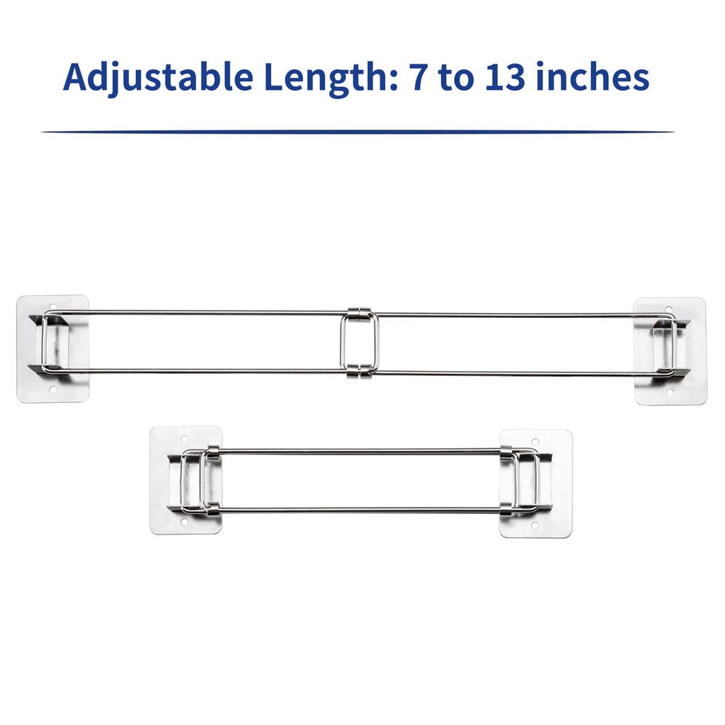 Dependable-RV Shower Corner Storag 7"-13"Shower Corner Storag Adjustable Corner Storage Bar RV Accessories Corner Storage Bar
