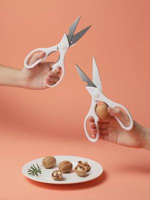 Mimu – Multifunktionale Küchenschere aus Edelstahl im japanischen Stil zum Schneiden von Hühnchen, Fleisch und Fisch.