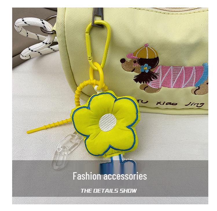 2025 New Cute Cartoon Dog Embroidery Dumpling Shoulder Bag - Lightweight, Colorful, Versatile