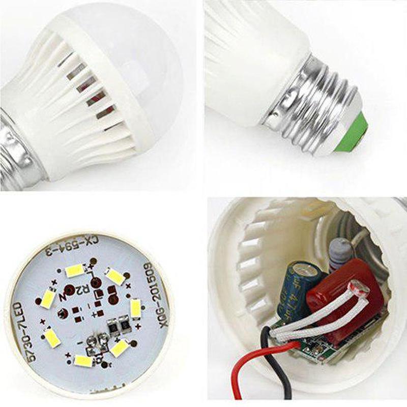 E27 3-12W Sound Sensor LED Glühbirne Auto PIR Bewegungserkennung Home Light Lamp