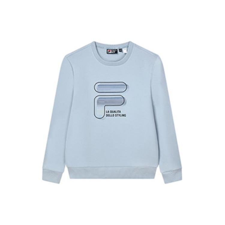 FILA Sweatshirts Men s Blue Crew Neck Moderate Regular F51M148236F-LB XL