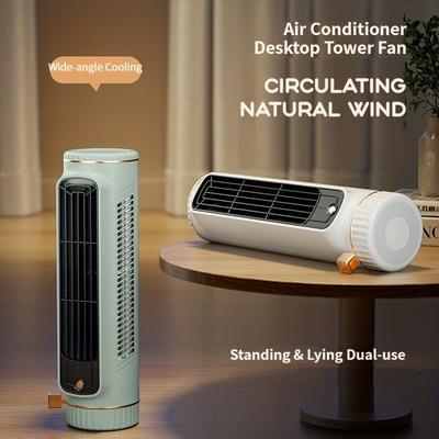 Chladicí ventilátor Stolní ventilátor se 3 rychlostmi věžového ventilátoru vertikálního a horizontálního jednoduchého chladicího ventilátoru klimatizace
