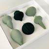 6pcs Special-shaped Velvet Christmas Ball Pendant Shatterproof Reusable Christmas Tree Balls Flocked Solid Color