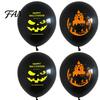 Glowing Holiday Ornaments 12PCS Halloween Fluorescent Balloons, Durable Latex Party Decorations, Glow In The Indoor Outdoor Decor Dark Festive