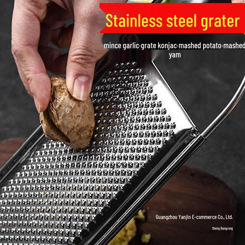 Stainless Steel Grater for Ginger, Potato, Fruit Puree, Baby Food, and Household Use