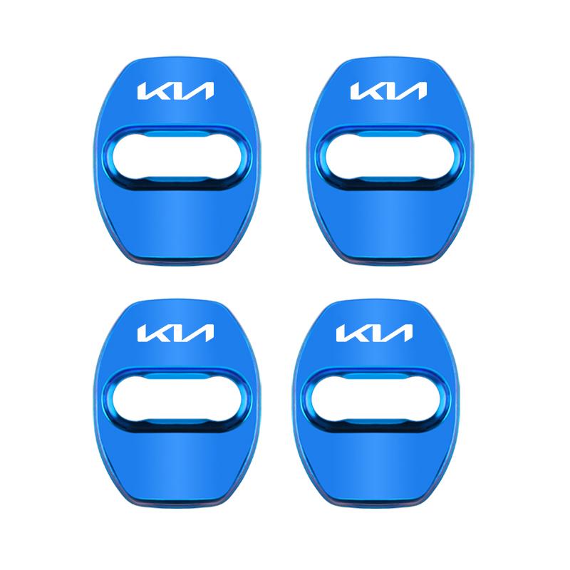 Cqgntp1 4Pcs Car Door Lock Cover Stainless Steel Protection Accessories For Kia GT-Line Sportage Ceed Rio Picanto Sorento Soul Cerato