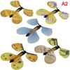 5/6/10pc Flying in the Book Fairy Rubber Band Powered Wind Up Great Surprise Birthday Wedding Card Gift Butterfly Card Magic Toy