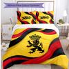 Set Biancheria da Letto Stampata Calcio Belgio 3 Pezzi Copriletto Traspirante Accogliente come Regalo per Inaugurazione Casa o Festa