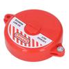 Security Valve Lock ABS Plastic Gate Valve Locking Device for Outdoor Garden 64‑127mm Valve Rod Red