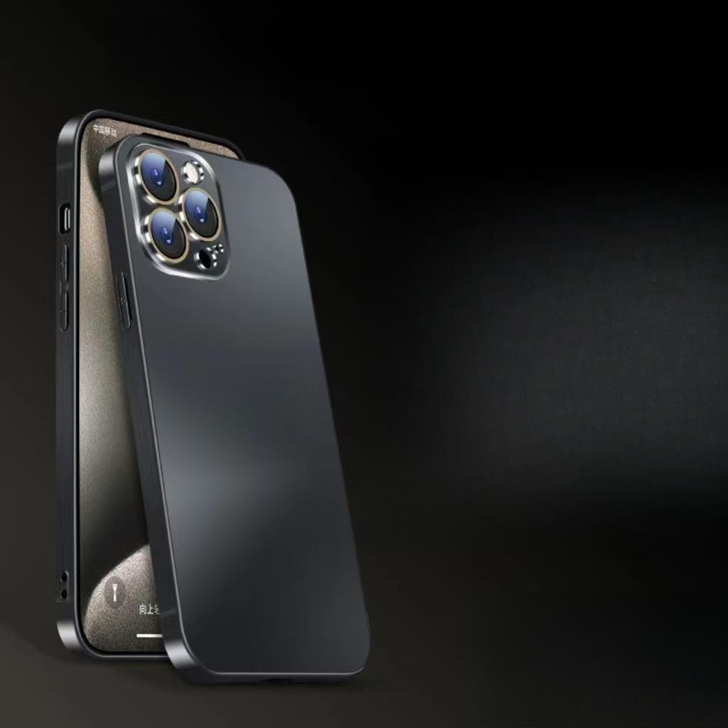IPhone 16 Titanový Galvanicky pokovený Nano-aplikovatelný Kryt na mobilní telefon Apple 15 PROMAX 14 Matný 13 Fólie na objektiv