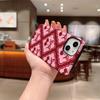 Cute Y2K Sweet Coquette Geometric Red Pink Cherry Bow Pattern Film Art Aesthetic Protective Shockproof Bumper Case For iPhone 14 15 16 Pro Max Plus