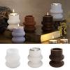 Geometric Striped Silicone Candle Mold Handmade Lantern Cylindrical Gypsum Resin Candle Holder Home Decoration Candle Ornament
