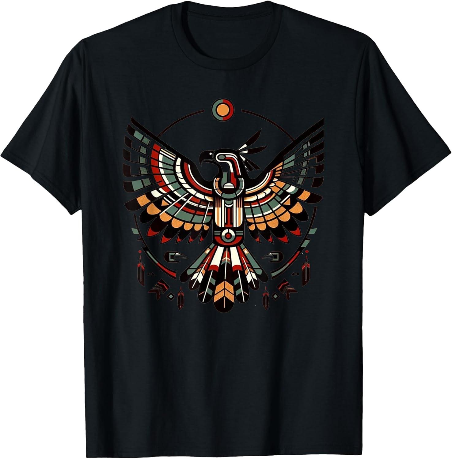BEST! Thunderbird Native American Art Indigenous Mythology Symbol Tee S-3XL XXXXL