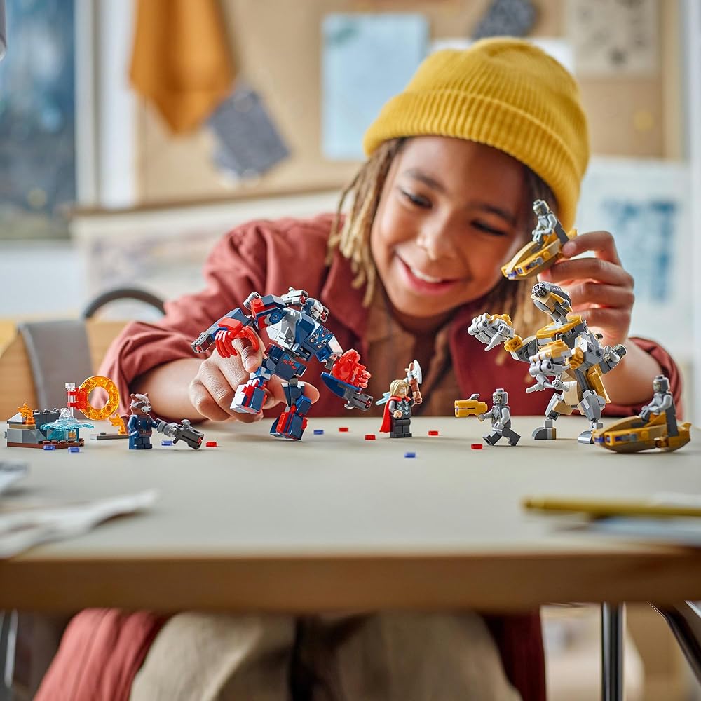 LEGO Marvel Avengers Endgame Thor vs Chitauri Building Set Toy for Kids Ages 8-10