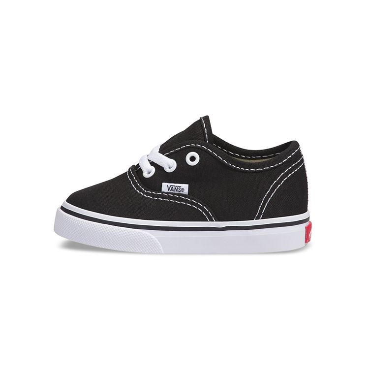 Vans Authentic Toddler Black White Baby Sneakers VN000ED9BLK