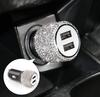 Diamond-mounted Car Phone Safety Hammer Charger Dual USB Fast-Charged Diamond Car Phone Aluminum Alloy Car Charger Cable
