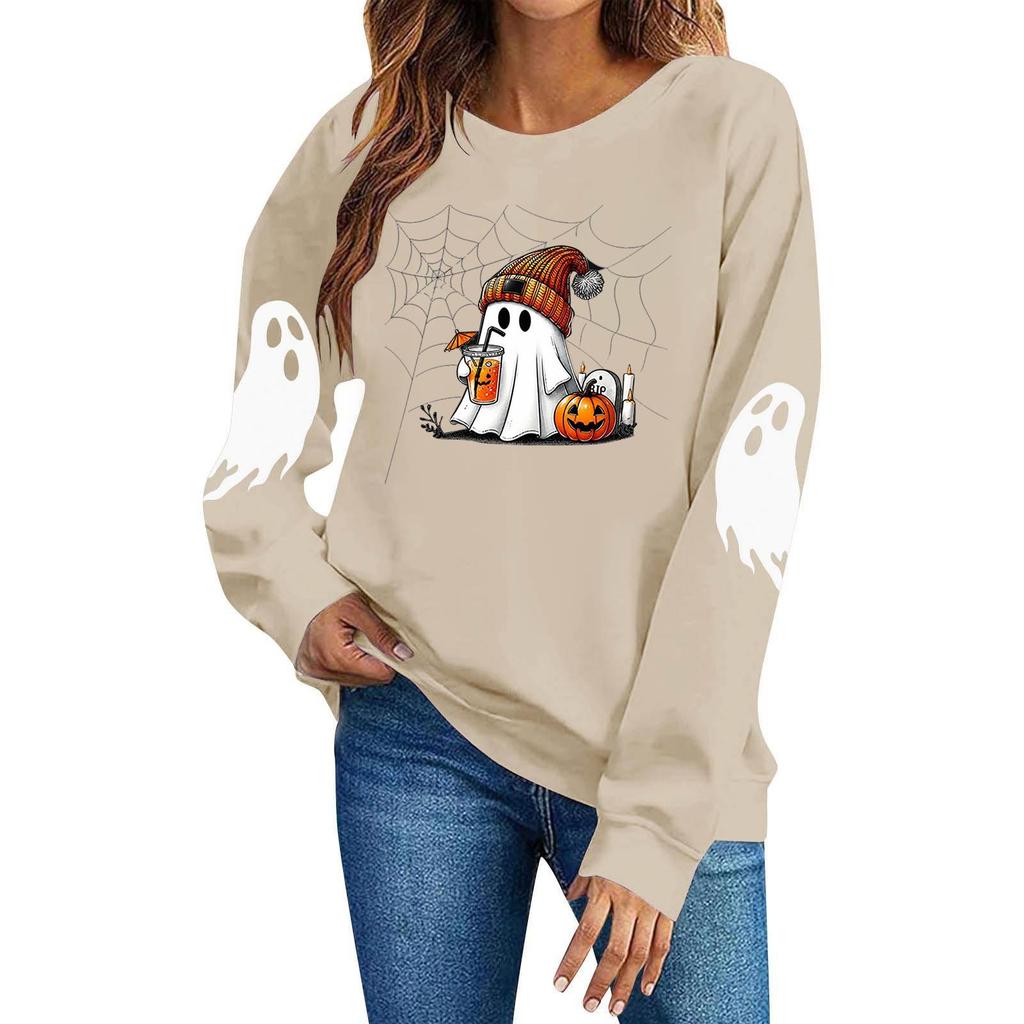 Women's Halloween Fashion Casual Pullover Hoodie