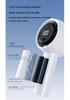 2026 Portable USB Rechargeable Handheld Mini Hurricane Fan with Digital Display