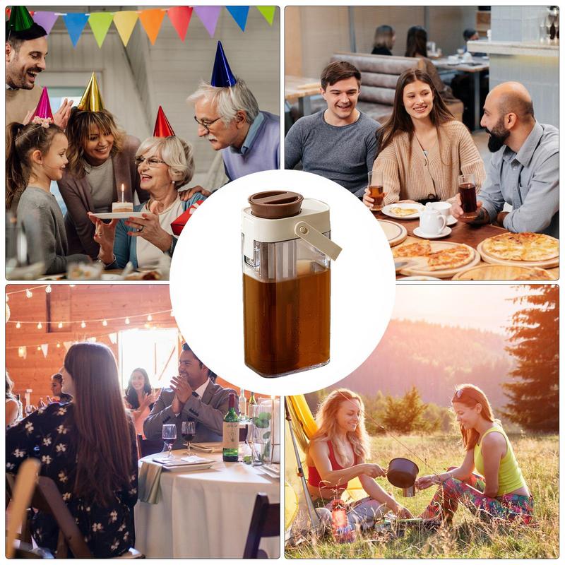 Cold Brew Coffee Pot 1000ml Iced Coffee Maker Cold Brew Jar Leak Proof Container Large Capacity Cold Water Kettle Kitchen Tools