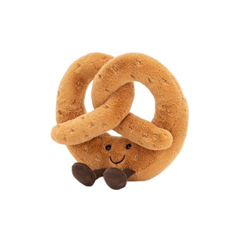 JELLYCAT Fun Food Series Alkaline Water Bread Knot Companion Brown Doll Plush Doll 18cm/30cm Height