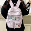 Backpack Girls Transparent School Bag Pain Bag Junior High School Student Large Capacity Computer Bag Design Sense Niche Backpack