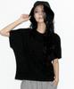 Deumakeu Standard Fit Solid French T-Shirt Black