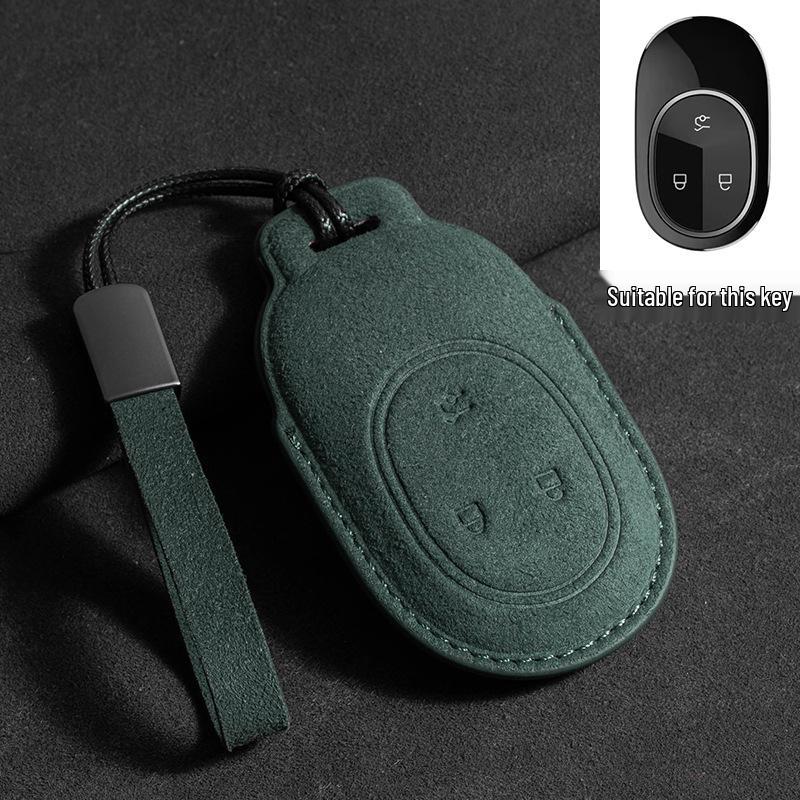 NIO Key Fob Protective Suede Shell for ES6, ES8, EC6, ES7, ET7, ET5 - Three-Color Buckle Design
