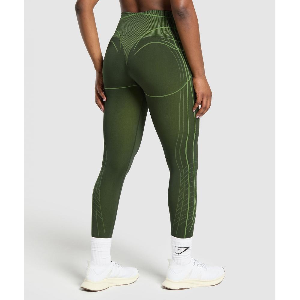Gymshark Apex Seamless Legíny Trail Green Energy Gelato Green B2c8d Ec4y