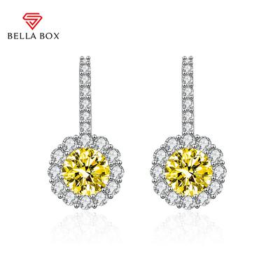 Luxury New Round Earrings Gift Drop Dangle Women Earrings Fine Jewelry