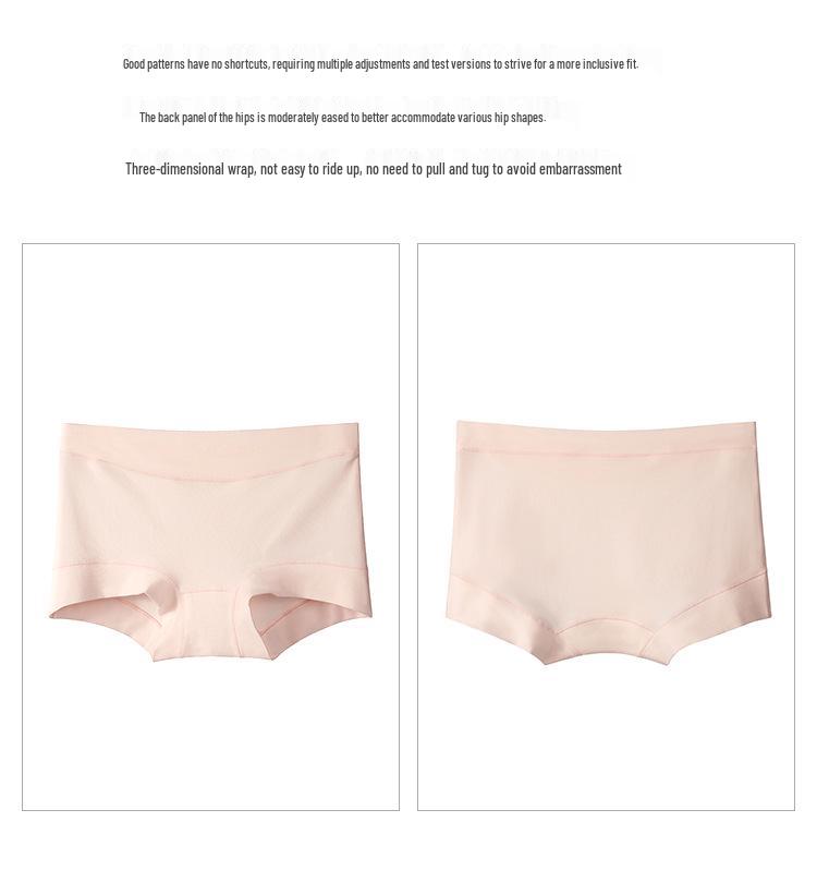 Women's Mid-Rise Tummy-Control Cotton Briefs with Silk Crotch and Antibacterial Seamless Design