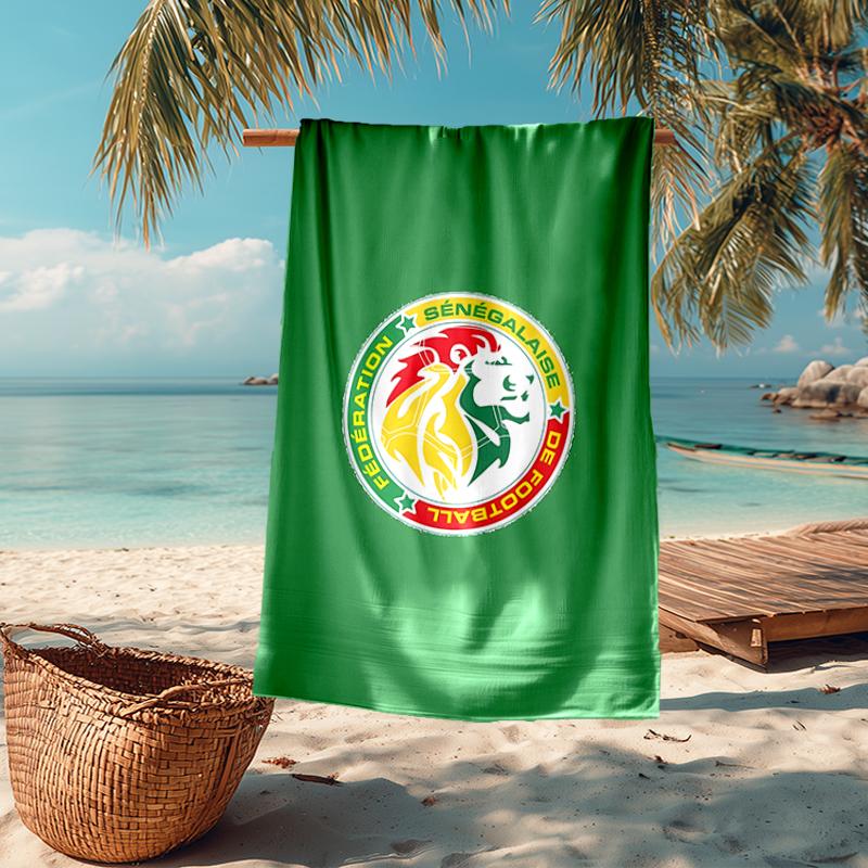 Senegal Fashion Beach Towel: Ideal for Summer Adventures Soft, Absorbent and Quick Drying Suitable for Swimming and Bathing