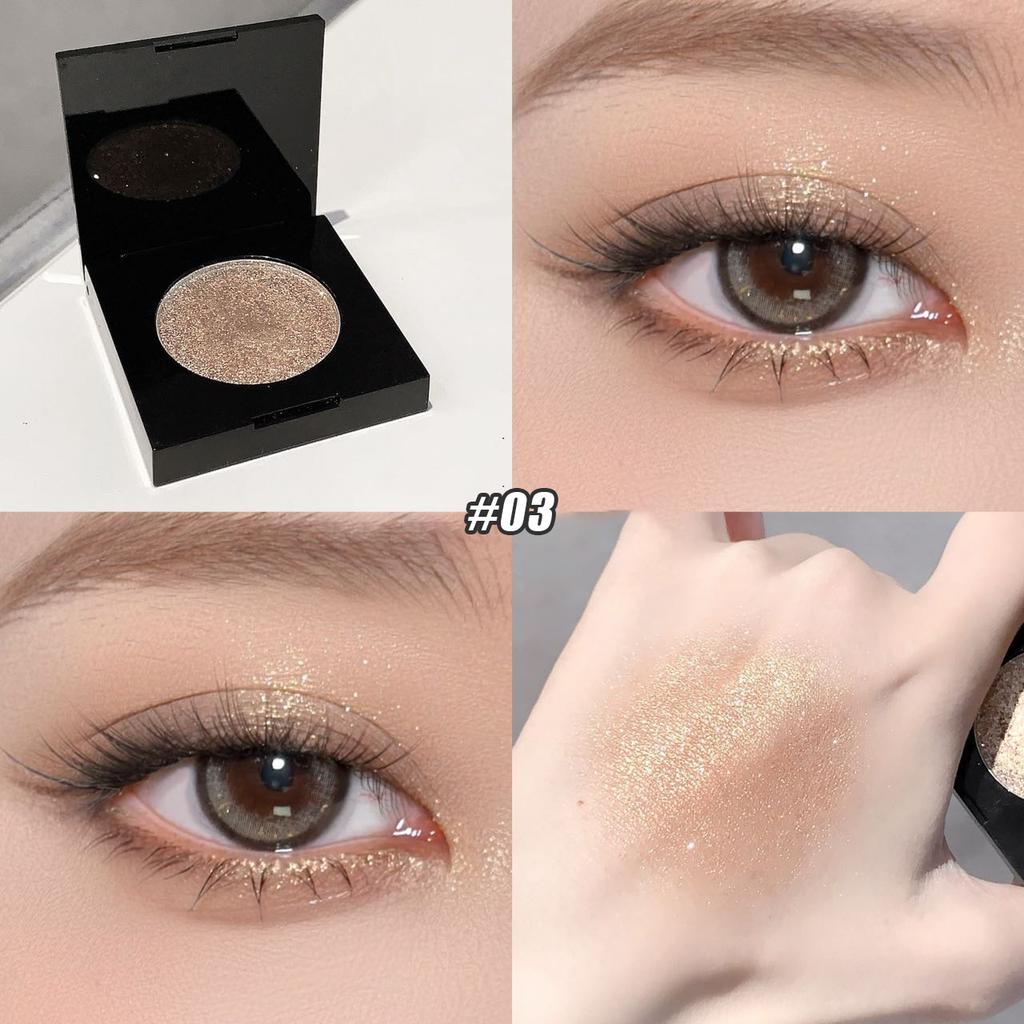 Matte Glitter Eyeshadow Palette Sparkling Mousse Shimmer Highlighter Eyes Pigments Purple Pearlescent Eyeshadow Makeup Cosmetics
