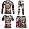 Kids' Sportswear Set: Breathable, Stretchable 4-Piece for Basketball, Football, Cycling & Outdoors