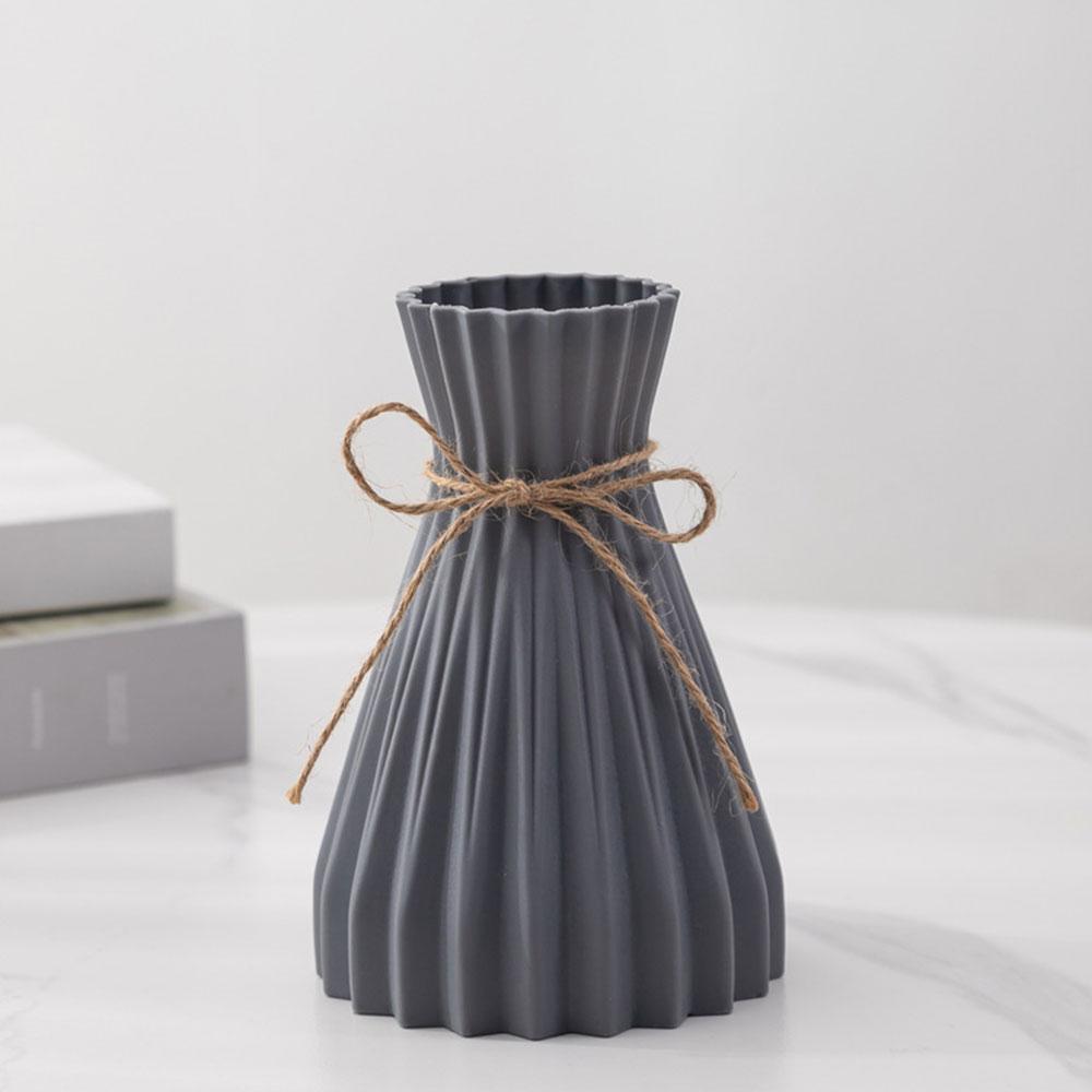 Kreative Origami-Vase Europäische Faltenvase Kunststoff zylindrische Falten Blumenvase Faltpapier-Stil Trockenblumenflasche Modern