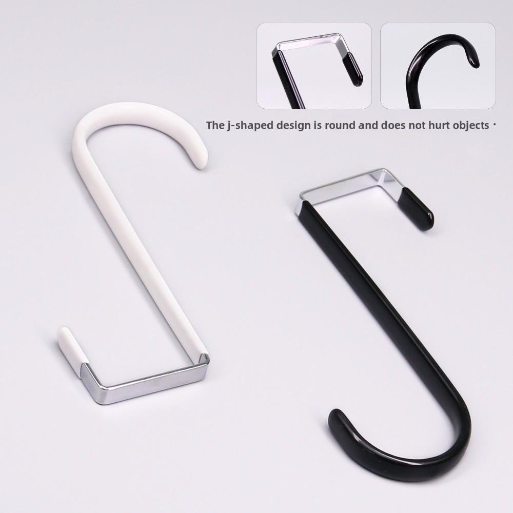 2pcs Metal Towel Hanging Rack Plastic Coating Shower Hanger New Coat Hanger  for Closet Organizer