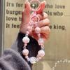 Candy Color Painted Beads Phone Chain Kawaii Decoration Anti-lost Wrist Strap Bag Decoration  Girl