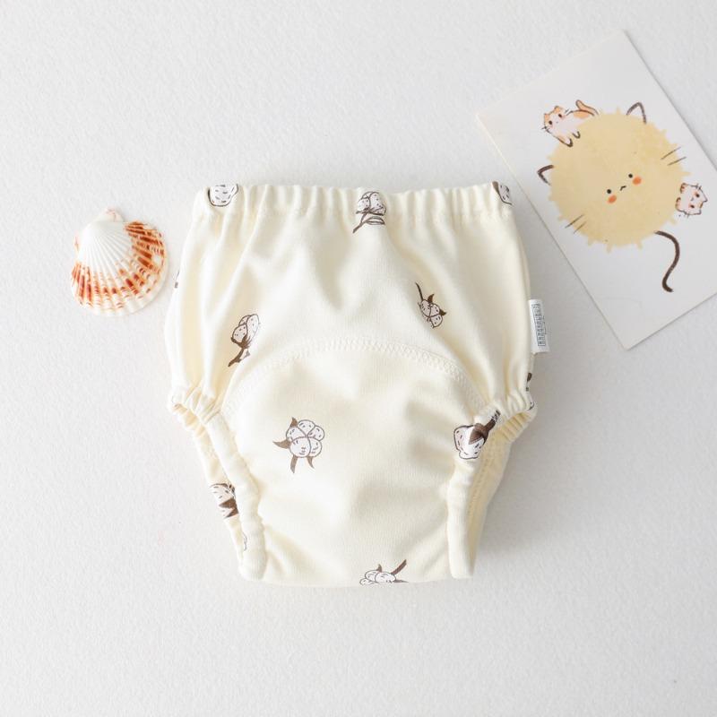 INS-style baby potty training pants, 100% cotton gauze, waterproof, leak-proof, soft, breathable,  A-class safe.