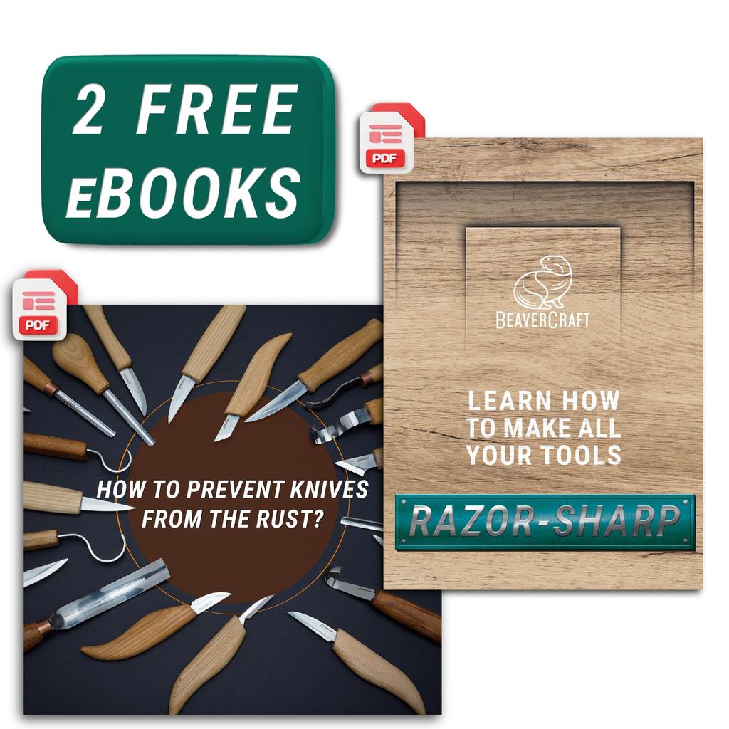 Wood Carving Kit S16 Whittling Wood Knife Kit Whittling Kit for Beginners Wood Block Blank Whittling Knife Kit BeaverCraft, - - -