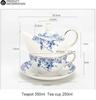 English Flower Teapot Classical Blue and White Daisy Pot Home Ceramic Cup and Saucer Phnom Penh  Afternoon Flower Teaware Set