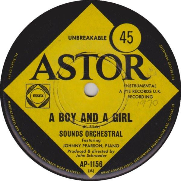 

7-дюймовая пластинка SOUNDS ORCHESTRAL JOHNNY PEARSON A Boy And A Girl AP1156 Astor 1965 Австралия Джаз Б/у