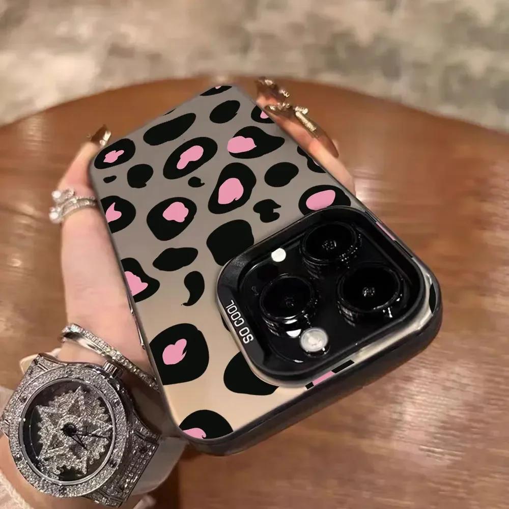 For Realme C65 C67 4G 5G C61 C63 C55 C51 C53 C11 C12 C15 C17 C21Y C25Y C25S C30S V50S P1 Pro Case Shockproof IMD Cover Leopard