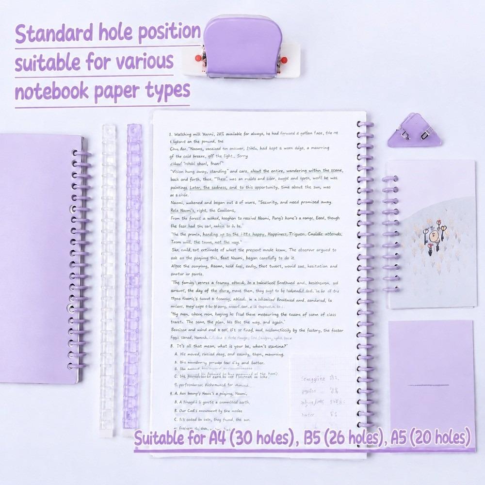 Portable Mini Hole Puncher Light Weight Book Binding Tool Hole Punch Tool  Scrapbooking