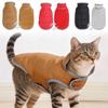 Fleece Teplé Oblečení pro Domácí Mazlíčky na Zimu Oboustranná Kočičí Bunda s Otvorem pro Vodítko Reflexní Vodotěsný Kabát pro Štěňata Kočky Sphynx