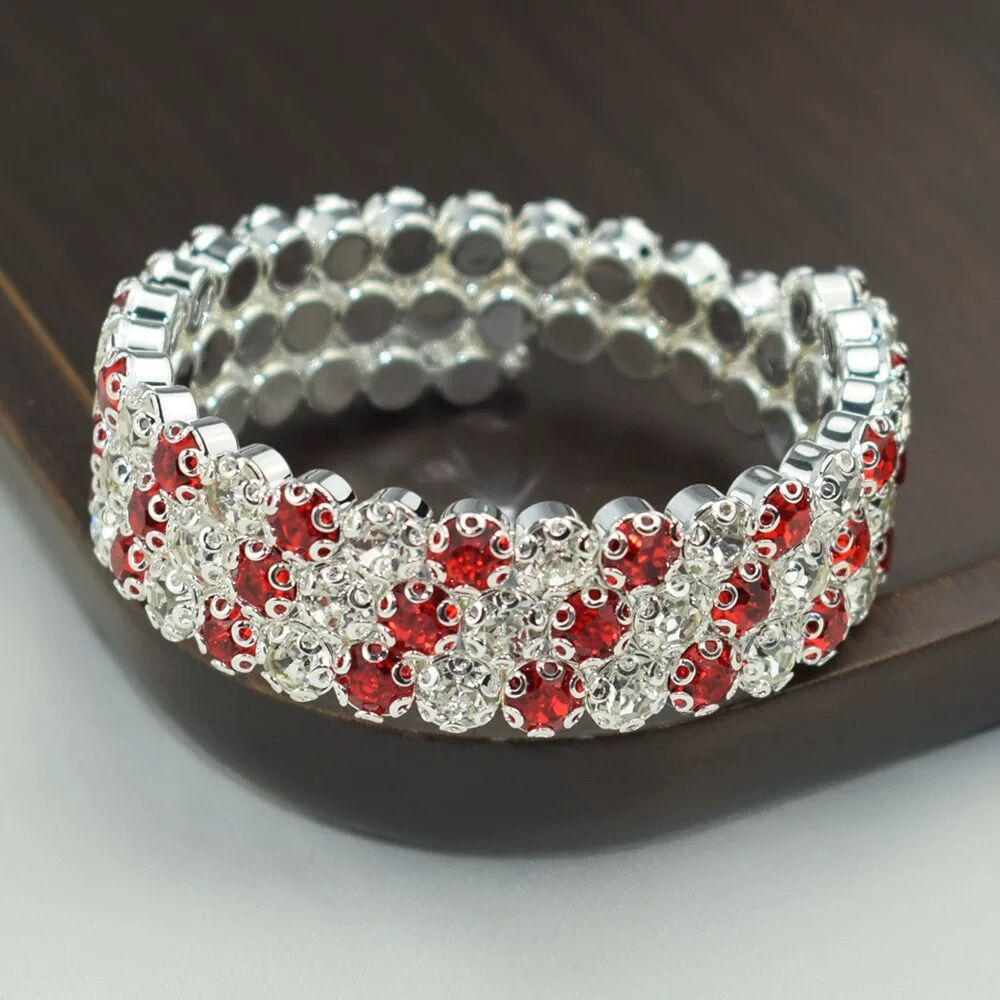 

Новый свадебный браслет на руку из страз AB, сценическое хрустальное украшение