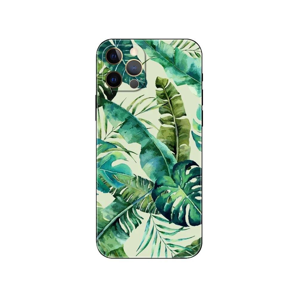 Green plant telefonfodral för iPhone Samsung Galaxy Redmi Xiaomi Oppo OnePlus Note SA 7 8 9 10 11 12 13 14 20 21 22 23 53 54 Pro Max Plus Ultra TPU Soft